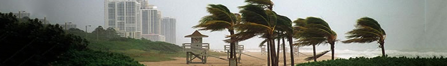hurricane in miami beach, Fl