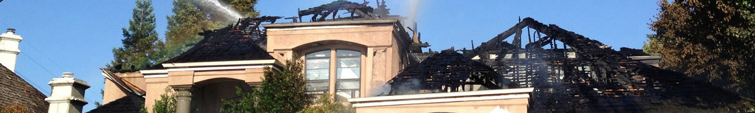 house damaged by fire